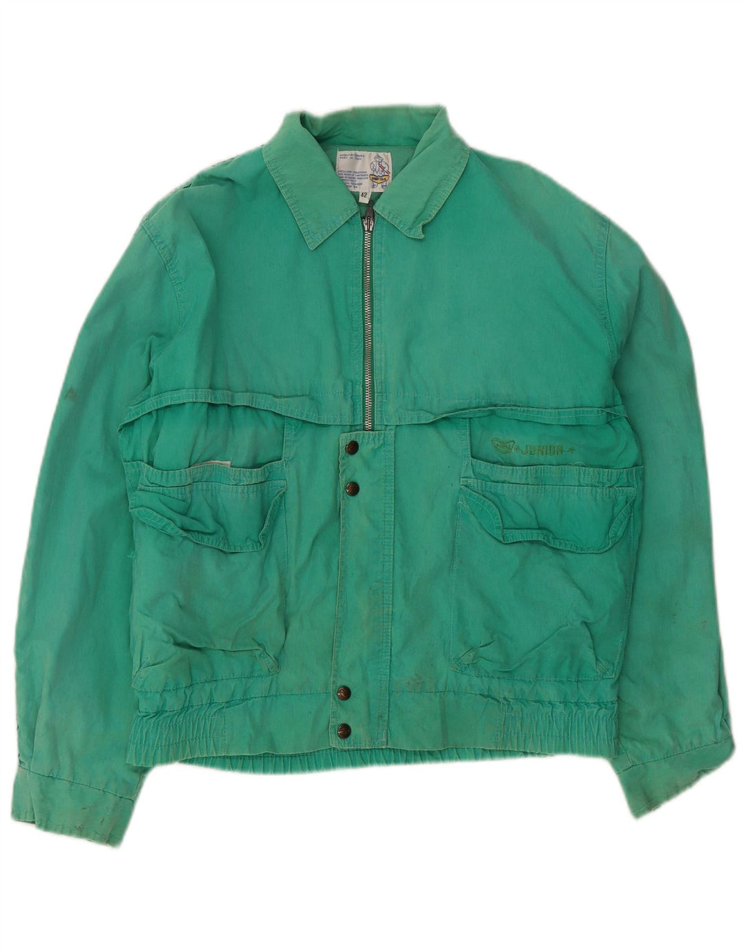 POP 84 Ανδρικό Bomber Jacket IT 42 XL Πράσινο Βαμβακερό