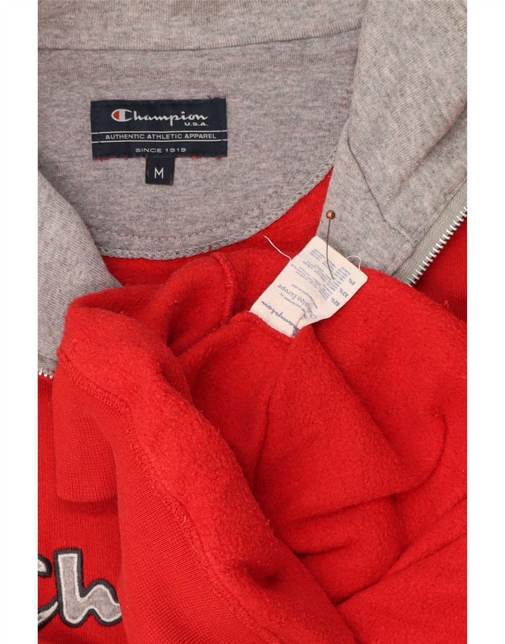 Ανδρική μπλούζα Champion Oversized με φερμουάρ, μεσαίο κόκκινο