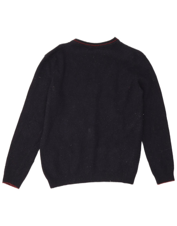 Γυναικείο Timberland Graphic Crew Neck Jumper πουλόβερ UK 14 Medium Navy Blue