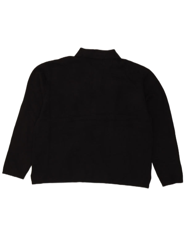 Zara Ανδρικό πουλόβερ Polo Neck Jumper XL Μαύρη βισκόζη