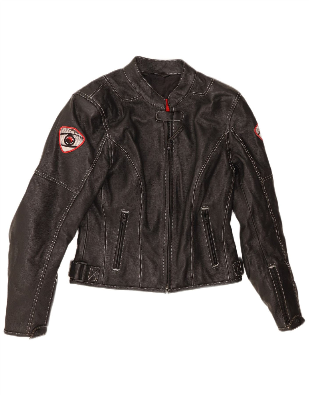 Suomy Γυναικείο Moto Racer Δερμάτινο Μπουφάν UK 12 Medium Black Leather