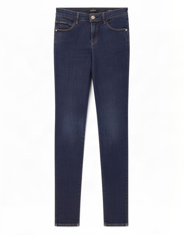 Guess Womens Curve X Ψηλόμεσο Skinny Jeans W27 L29 Μπλε βαμβακερό