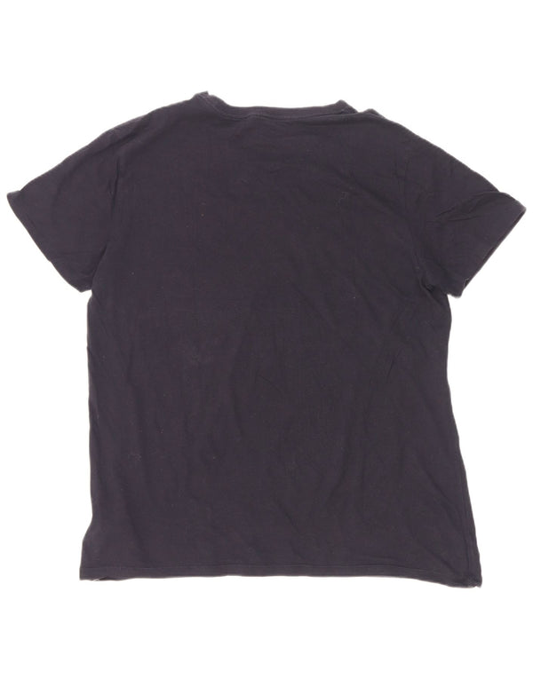 Ανδρικό γραφικό T-Shirt Gap Top Large Navy Blue από βαμβάκι