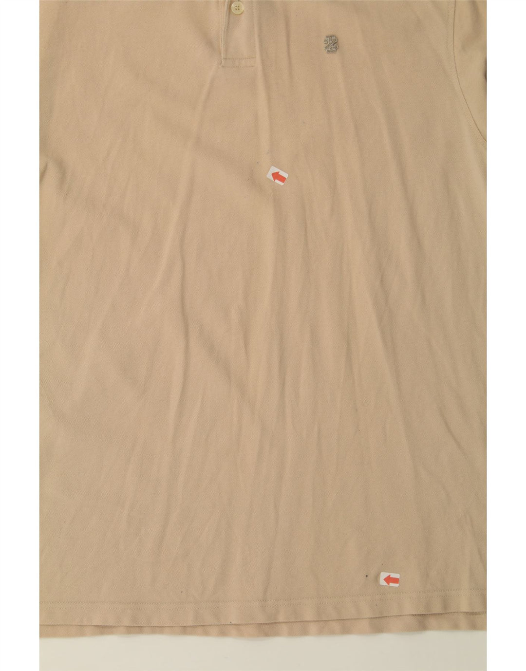 IZOD Mens Tall Polo Shirt XL Beige Cotton Vintage Izod and Second-Hand Izod from Messina Hembry 