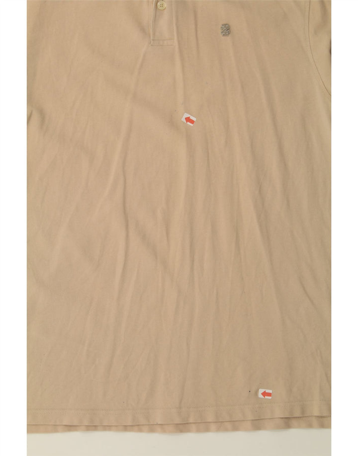 IZOD Mens Tall Polo Shirt XL Beige Cotton Vintage Izod and Second-Hand Izod from Messina Hembry 