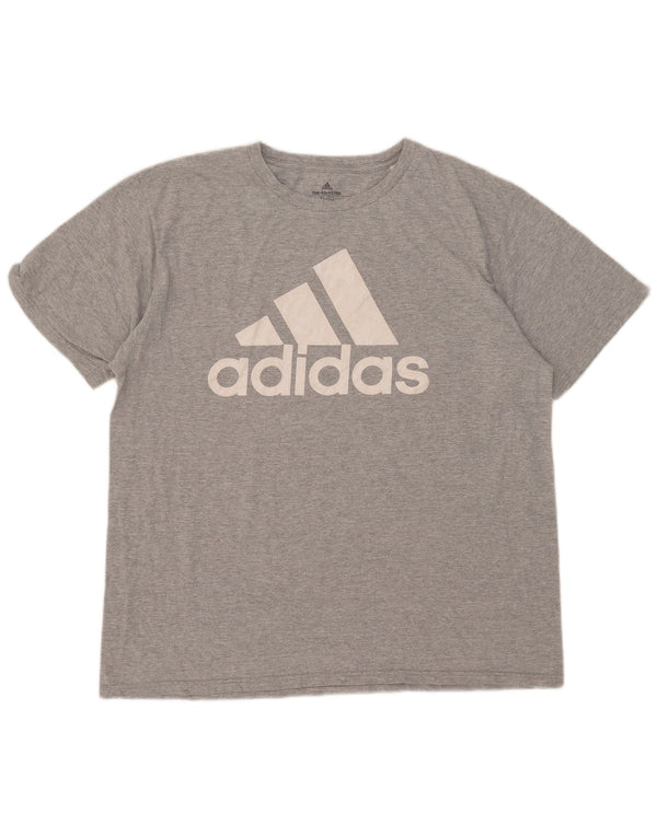 Ανδρικό γραφικό T-Shirt Adidas Top XL Γκρι βαμβακερό