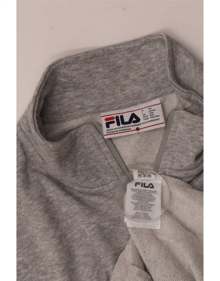 Ανδρική φόρμα Fila Top Jacket 2XL Γκρι βαμβακερό
