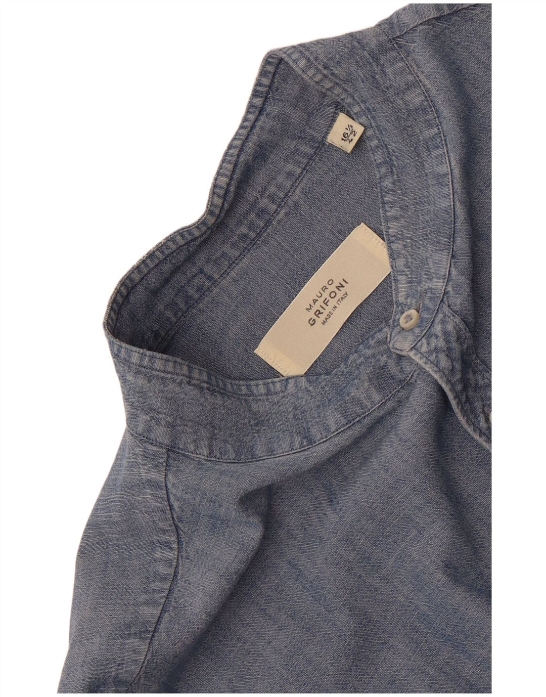 Ανδρικό τζιν πουκάμισο Mauro Grifoni Μέγεθος 42 16 1/2 Large Blue