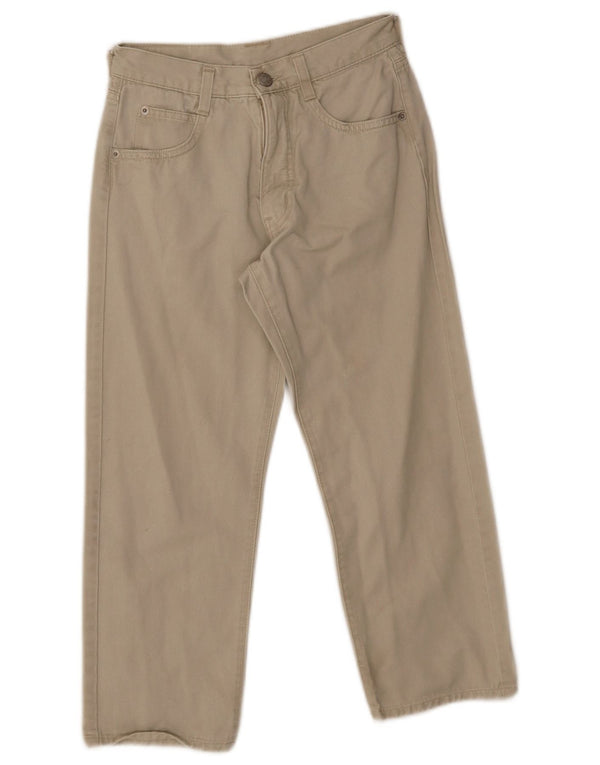 Armani Boys Straight Casual Παντελόνι 6-7 ετών Μπεζ βαμβακερό
