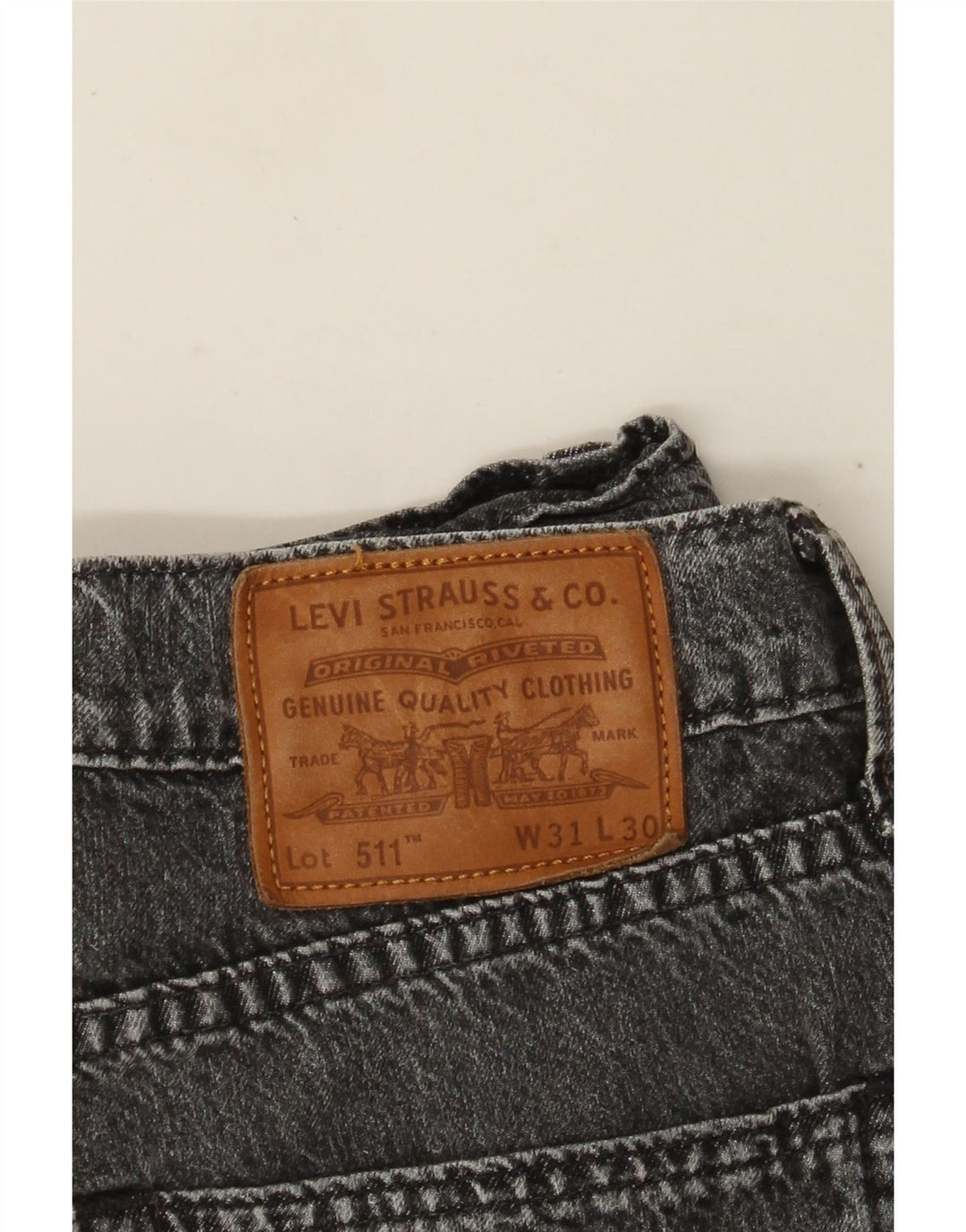 Levi's Mens 511 Slim Jeans W31 L30 Γκρι βαμβακερό