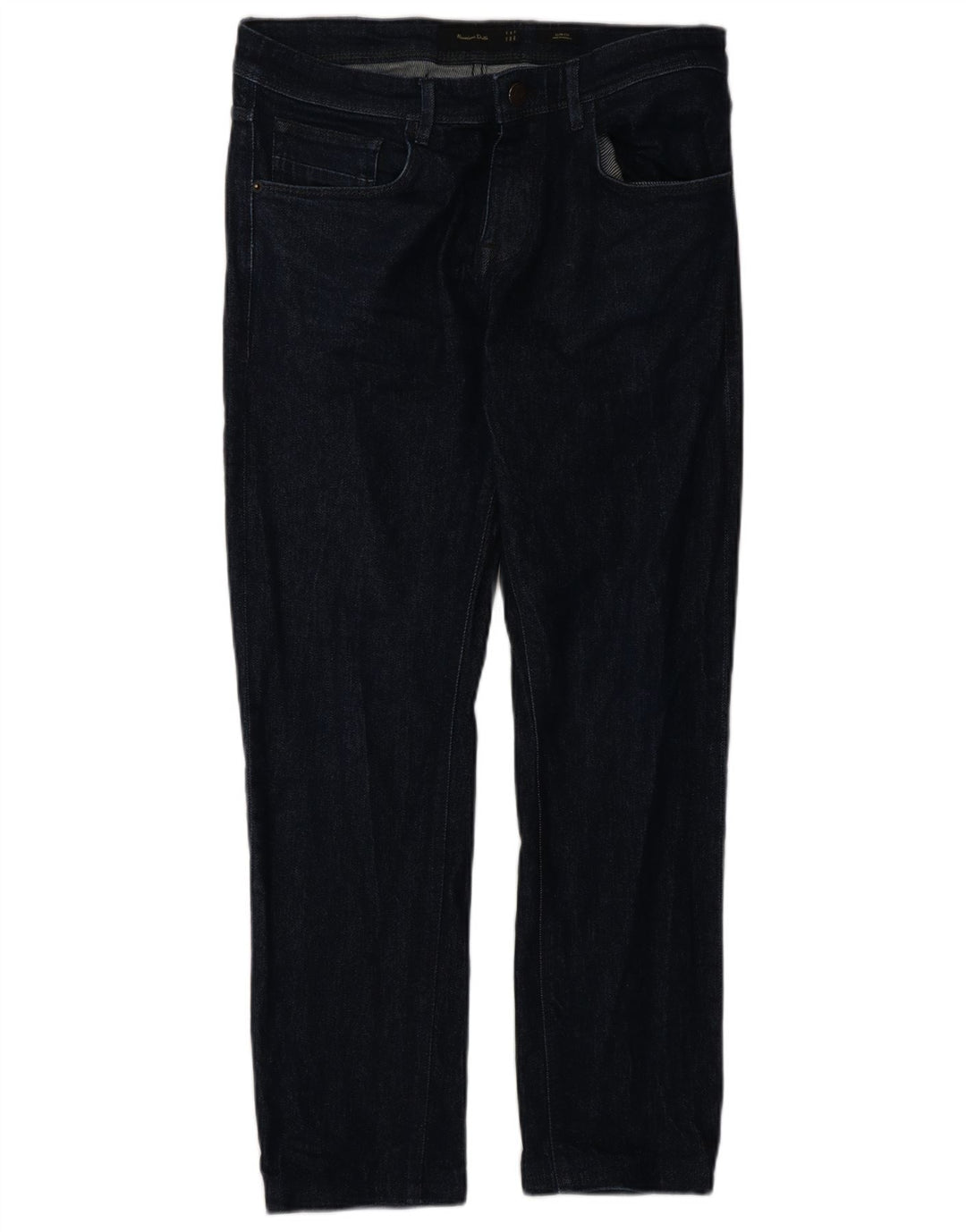 Massimo Dutti Ανδρικό Slim Jeans EU 40 Medium W31 L28 Navy Blue Cotton