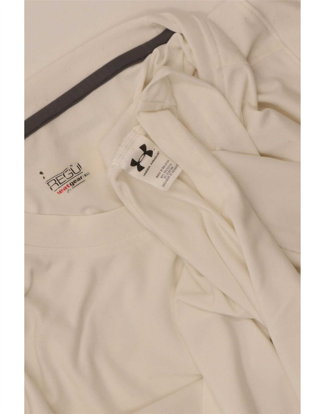 Ανδρικό μπλουζάκι Under Armour Heat Gear Regular Fit Top μεγάλο λευκό πολυεστέρα