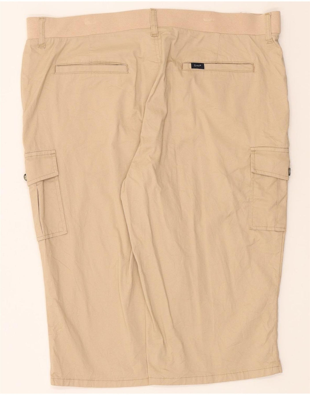 LEE Womens Bermuda Cargo Shorts US 18 2XL W38 Beige Cotton Vintage Lee and Second-Hand Lee from Messina Hembry 