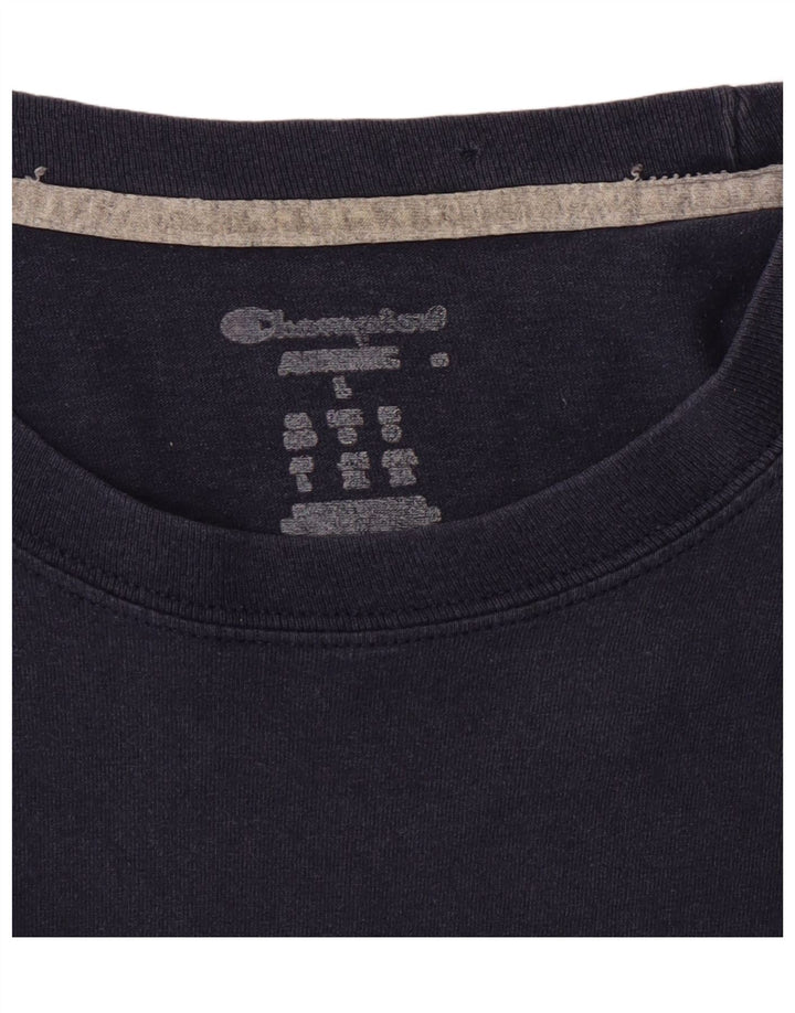CHAMPION Mens T-Shirt Top Large Navy Blue Vintage Champion and Second-Hand Champion from Messina Hembry 