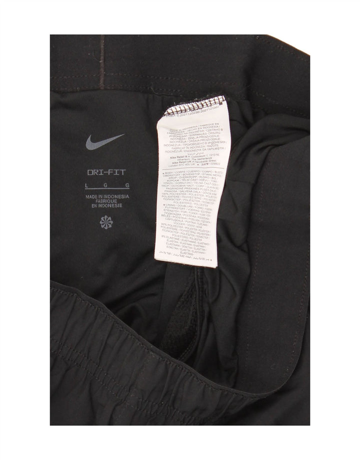 Ανδρικό αθλητικό σορτς Nike Dri Fit, μεγάλο μαύρο πολυεστέρα
