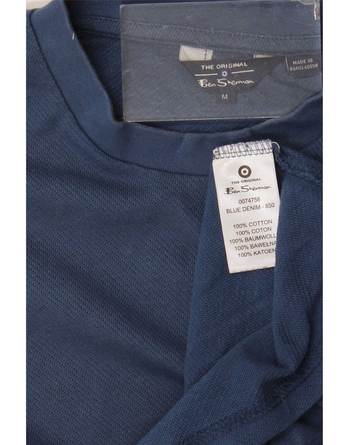 Ανδρικό T-Shirt Ben Sherman Τοπ μεσαίο μπλε ναυτικό βαμβακερό