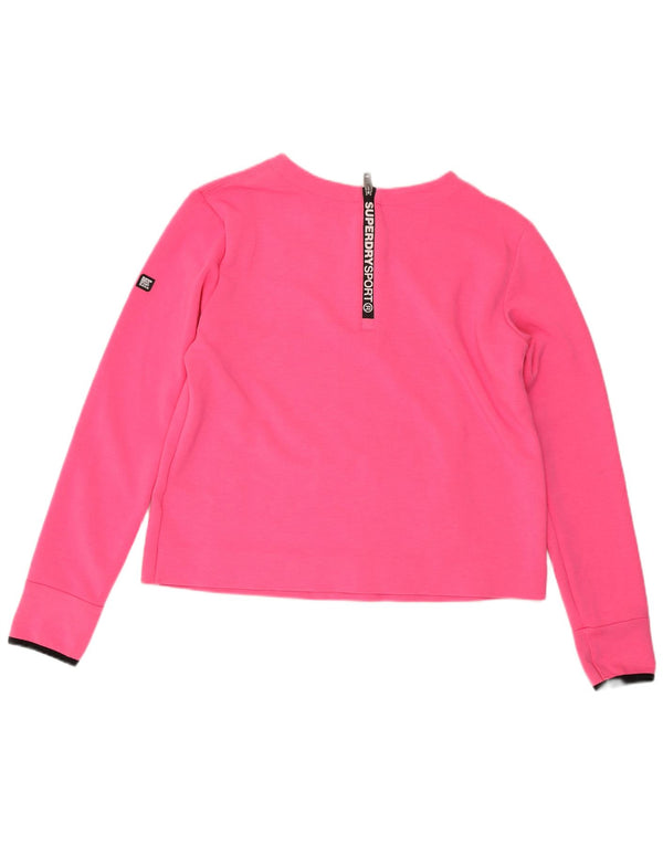 Γυναικεία φούτερ SUPERDRY Jumper UK 14 Large Pink Polyester
