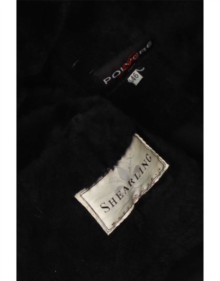 Vintage Γυναικείο Shearling Jacket IT 46 Large Μαύρο