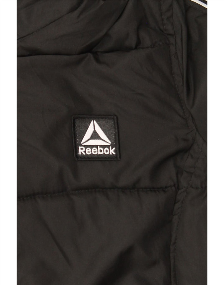 Reebok Γυναικείο μπουφάν με κουκούλα με κουκούλα με επένδυση UK 10 Small Black