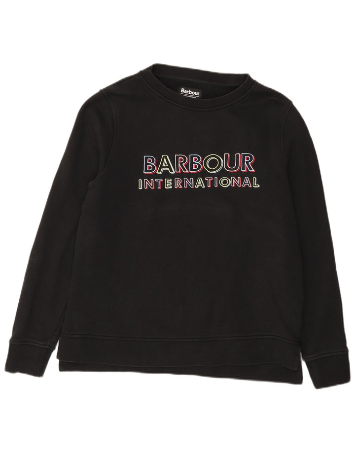 Γυναικείο Φούτερ Barbour Graphic Jumper UK 12 Medium Black Cotton