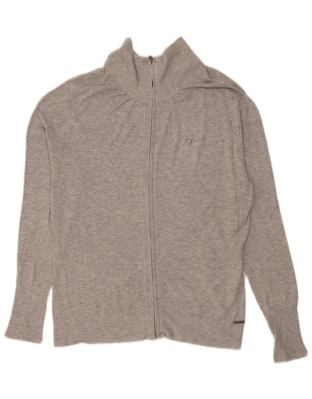 Γυναικείο πουλόβερ Guess Cardigan UK 12 μεσαίου γκρι βισκόζη