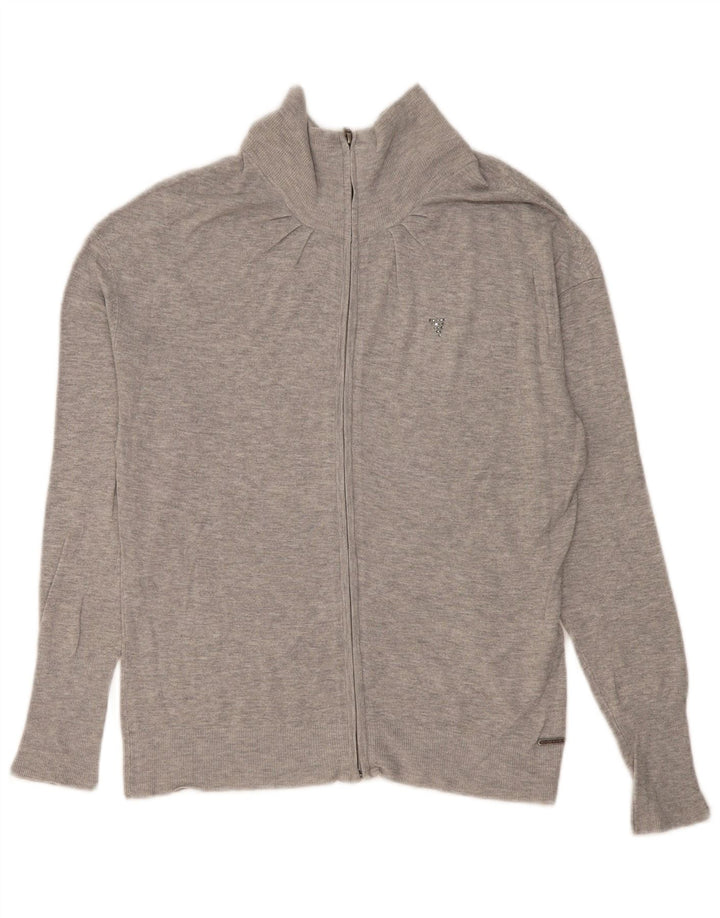 Γυναικείο πουλόβερ Guess Cardigan UK 12 μεσαίου γκρι βισκόζη