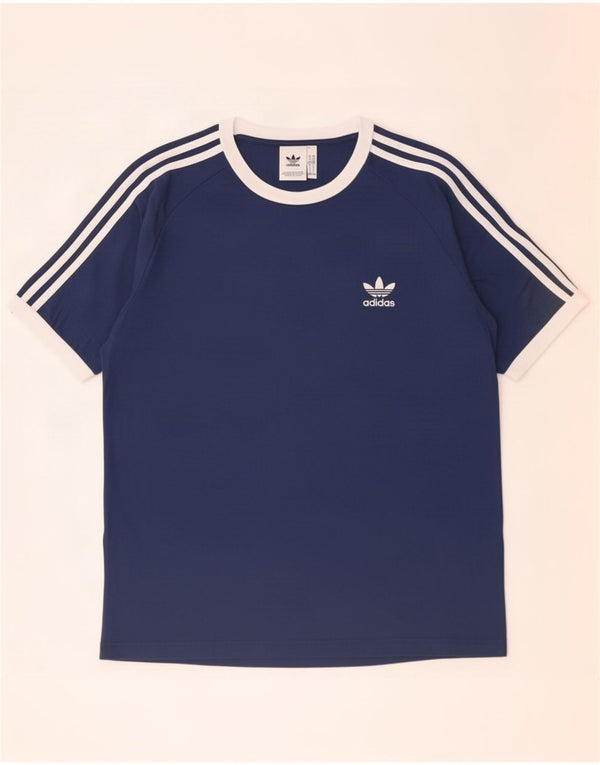 Ανδρικό T-Shirt Adidas Top XL Navy Blue Colorblock Βαμβακερό