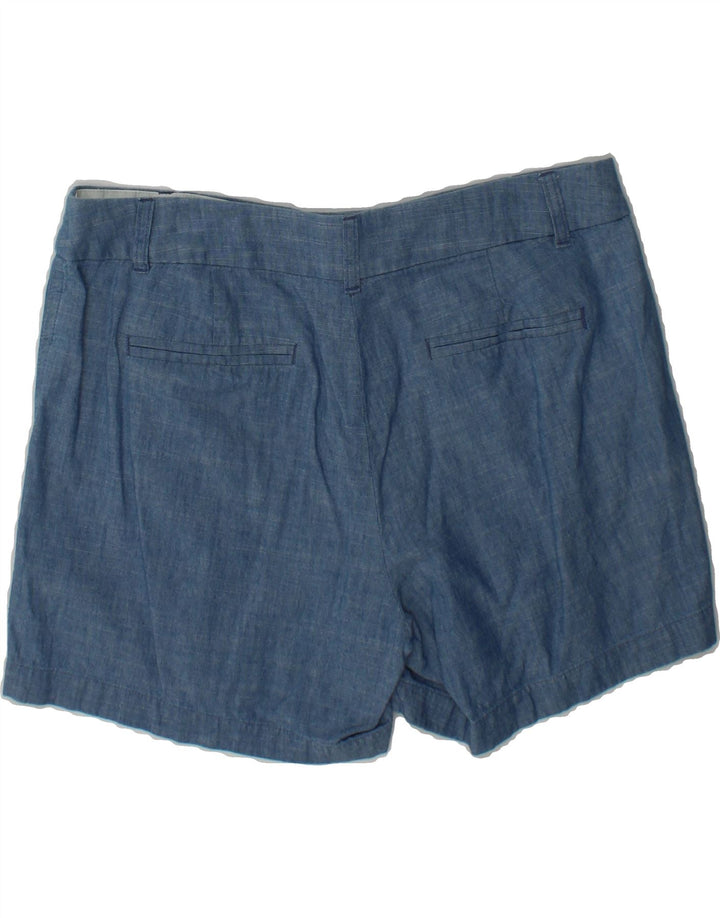 J. CREW Womens Chino Shorts US 10 Large W36 Blue Cotton Vintage J. Crew and Second-Hand J. Crew from Messina Hembry 