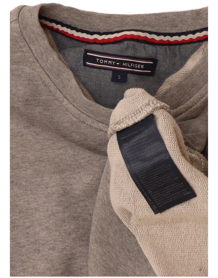 Ανδρικό φούτερ Tommy Hilfiger Jumper από βαμβακερό μικρό γκρι χρώμα