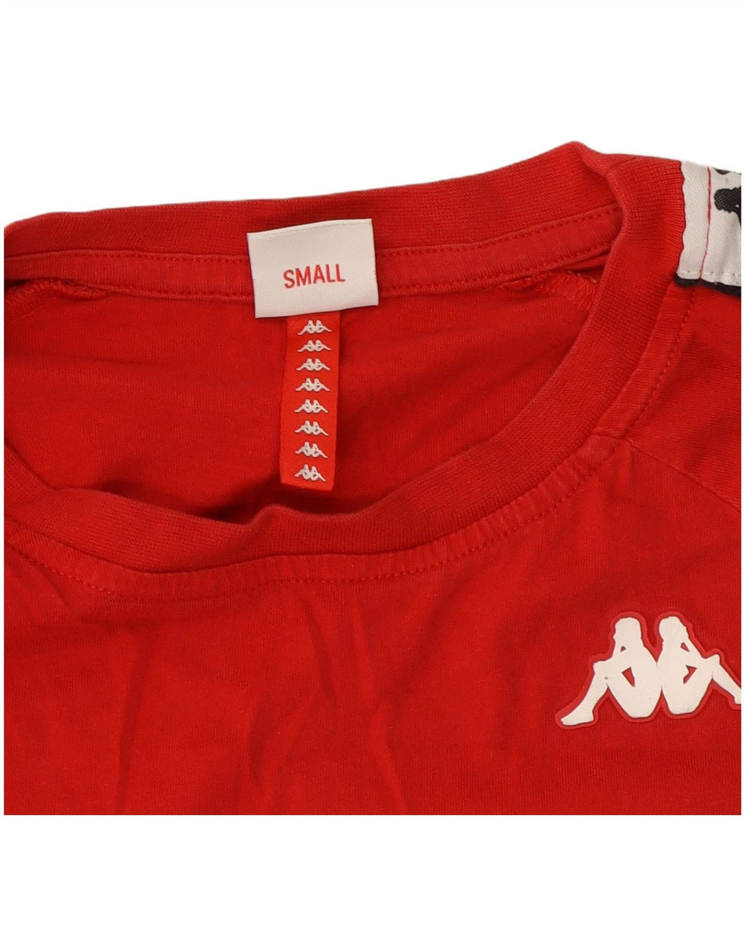Ανδρικό γραφικό T-Shirt Kappa Top Small Red Colourblock