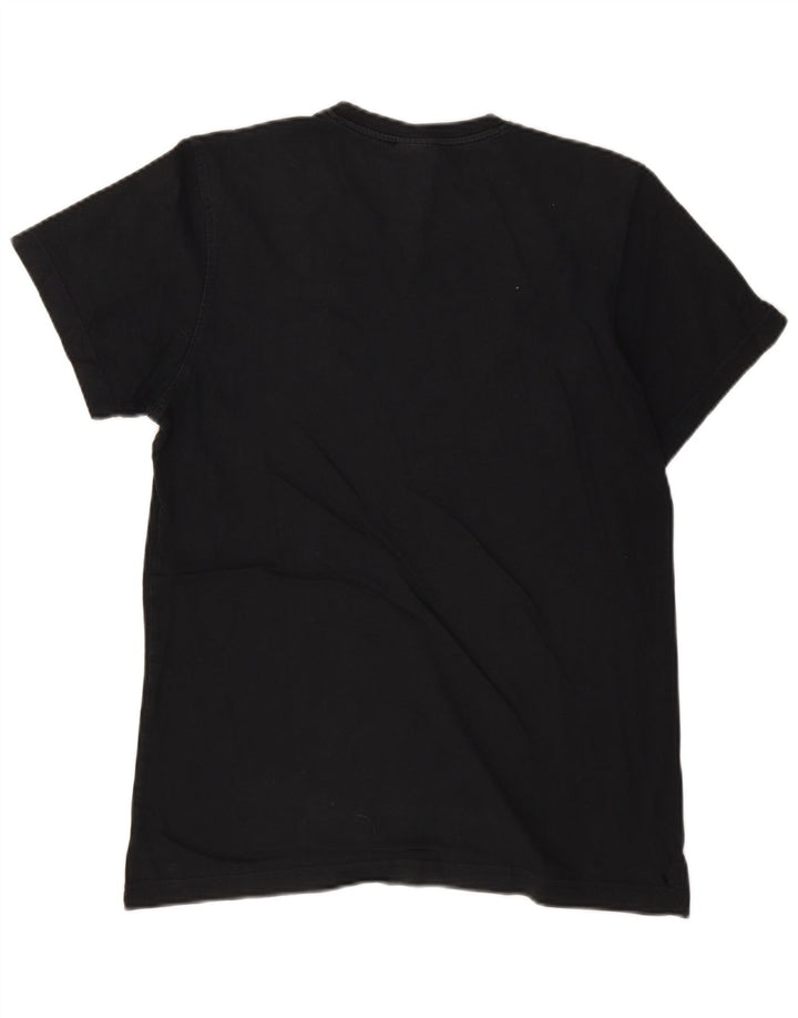 Ανδρικό γραφικό T-Shirt Adidas Top Μεσαίο μαύρο βαμβακερό