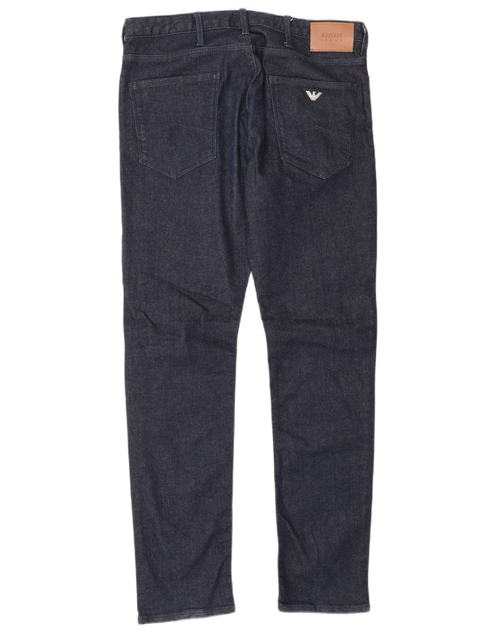 Armani Ανδρικό Slim Jeans W32 L32 Navy Blue Cotton