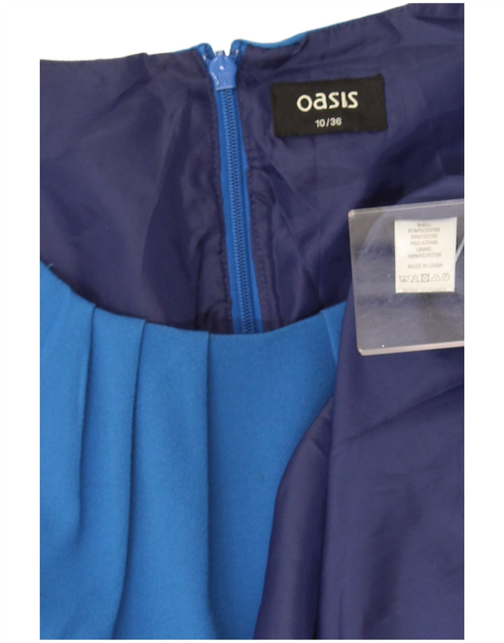 Γυναικείο αμάνικο φόρεμα Oasis A-Line UK 10 Small Blue Polyester
