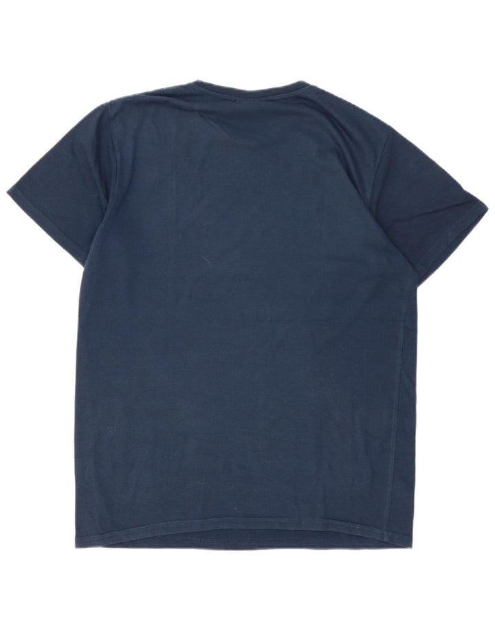 SERGIO TACCHINI Ανδρικό γραφικό μπλουζάκι τοπ Μικρό Navy Blue Polyester