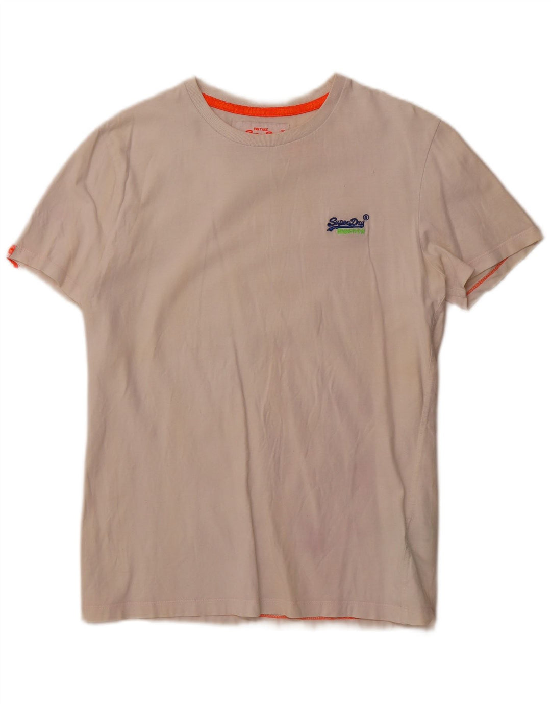 Ανδρικό μεσαίο λευκό βαμβακερό Superdry