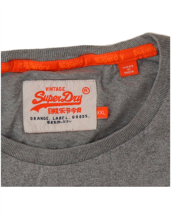 Superdry Ανδρικό T-Shirt Top 2XL Γκρι