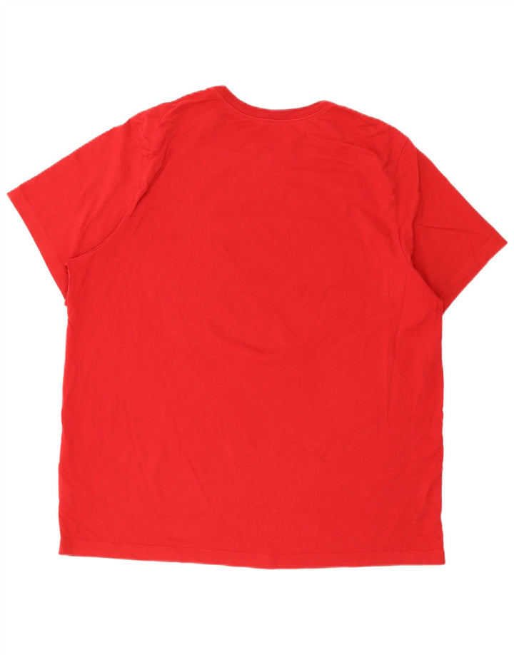 Jordan Ανδρικό γραφικό T-Shirt Top 2XL Red Cotton