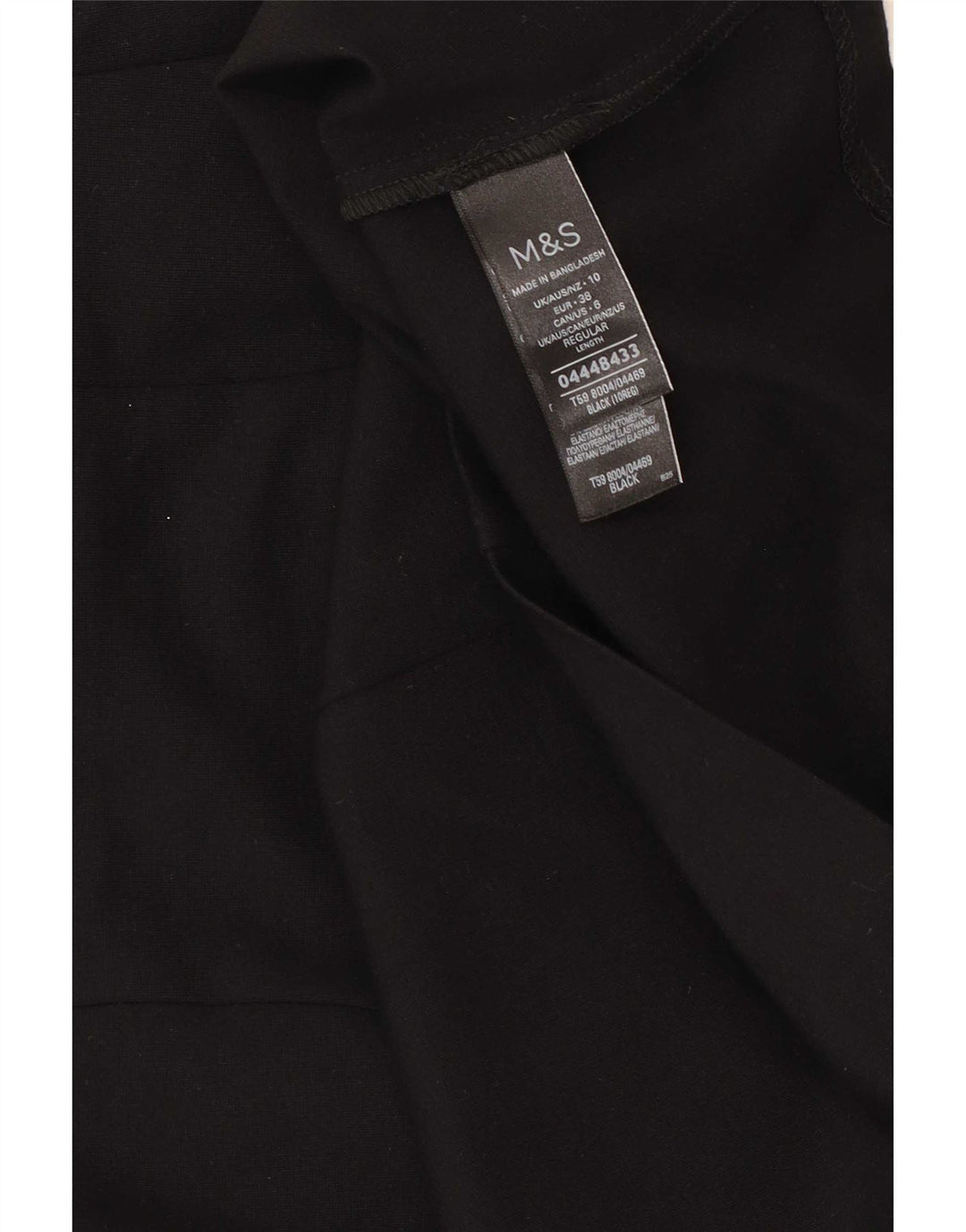 Marks & Spencer Γυναικεία Μίνι Φούστα UK 10 Small W27 Black Viscose