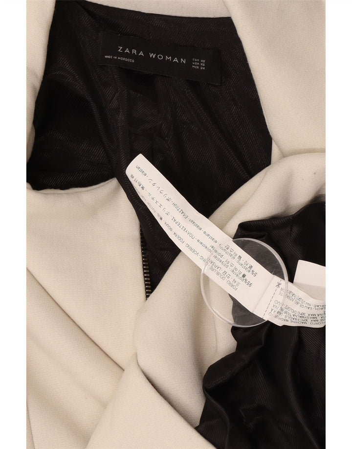 Zara Γυναικείο Πανωφόρι UK 6 XS Off White Polyester