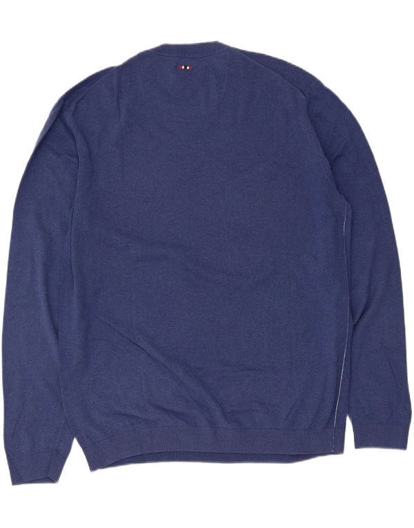 Ανδρικό πουλόβερ Napapijri Geographic Crew Neck Jumper 2XL Μπλε βαμβακερό