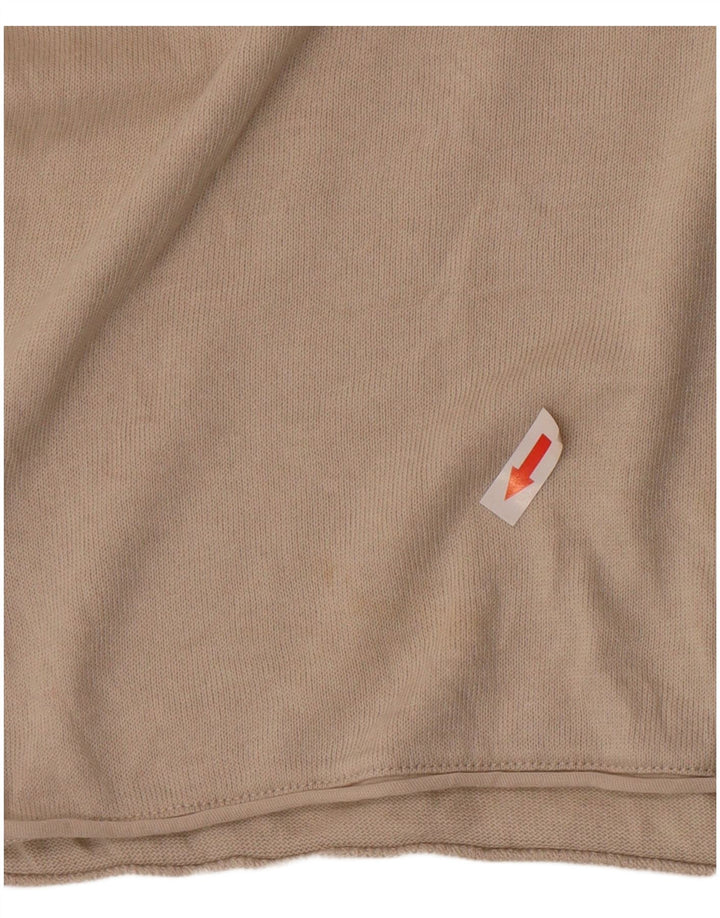 Ανδρικό T-Shirt Zara Top Large Beige Βαμβακερό