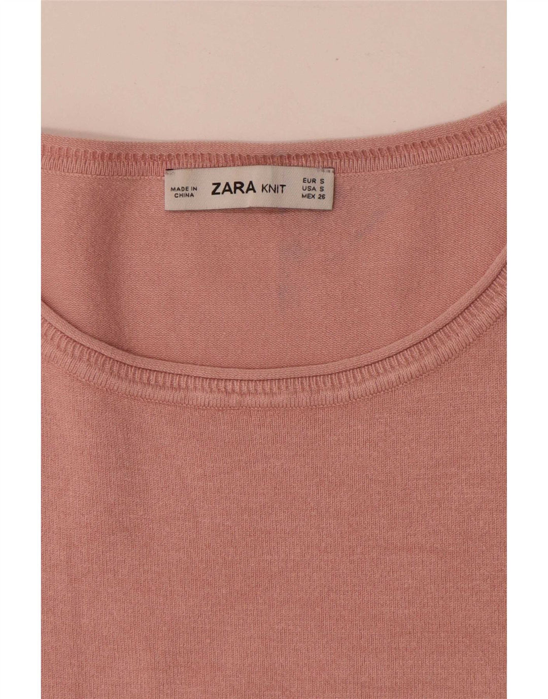 Zara Γυναικεία Μπλούζα Oversized Top UK 10 Small Pink Colourblock