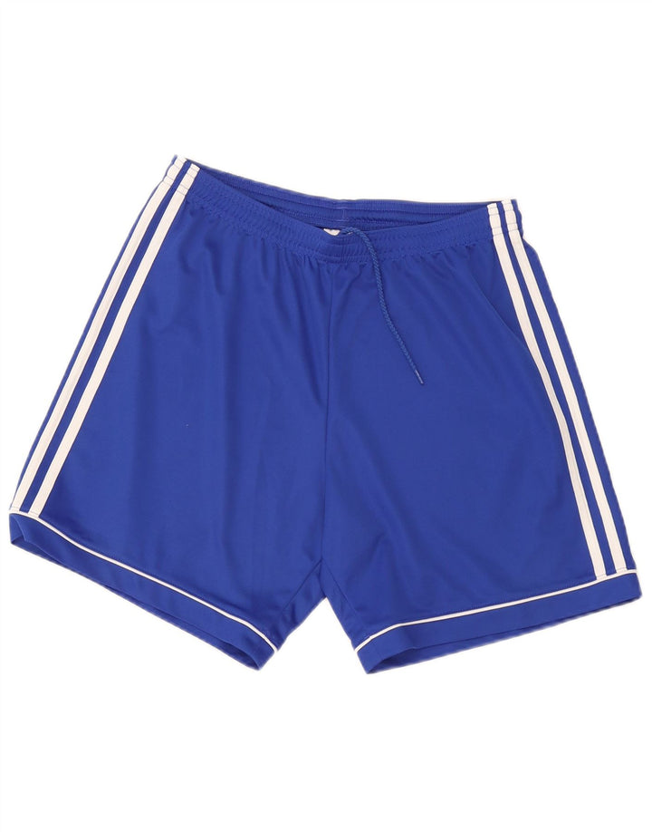 Ανδρικό αθλητικό σορτς Adidas Climalite από μεσαίο μπλε πολυεστέρα