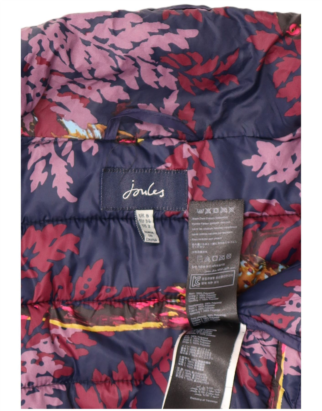 Joules Γυναικείο μπουφάν UK 6 XS Navy Blue Polyester