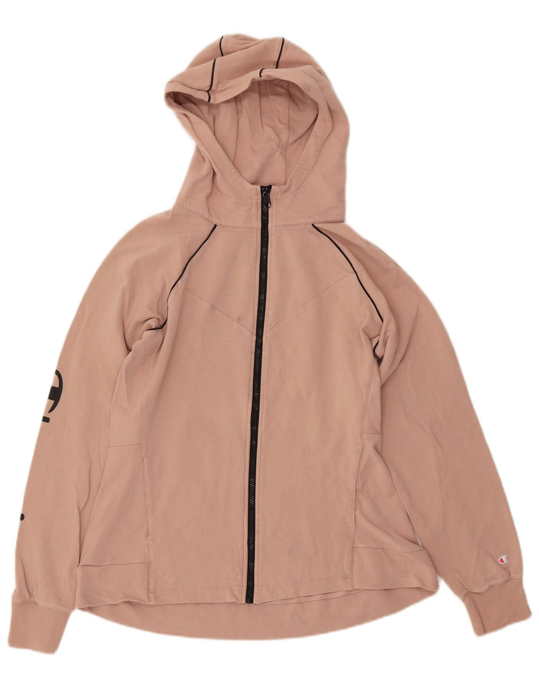 Γυναικείο πουλόβερ με κουκούλα με φερμουάρ CHAMPION UK 18 XL Ροζ