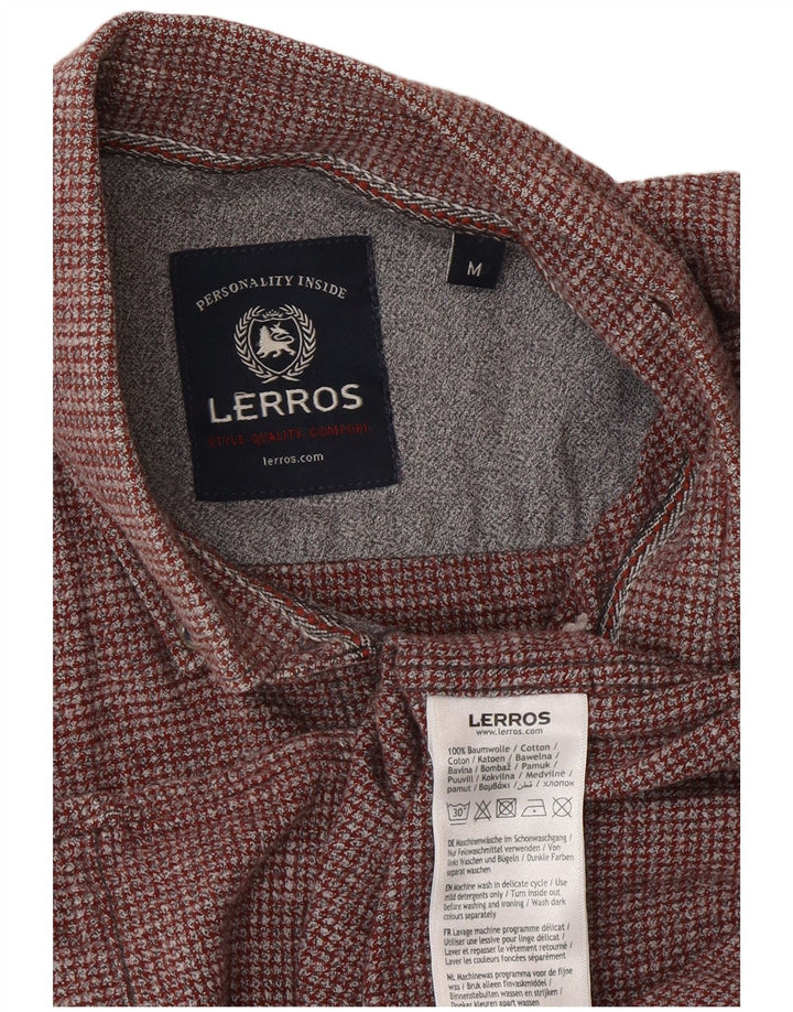 Ανδρικό πουκάμισο Lerros Classic Fit, μεσαίο μπορντό βαμβακερό
