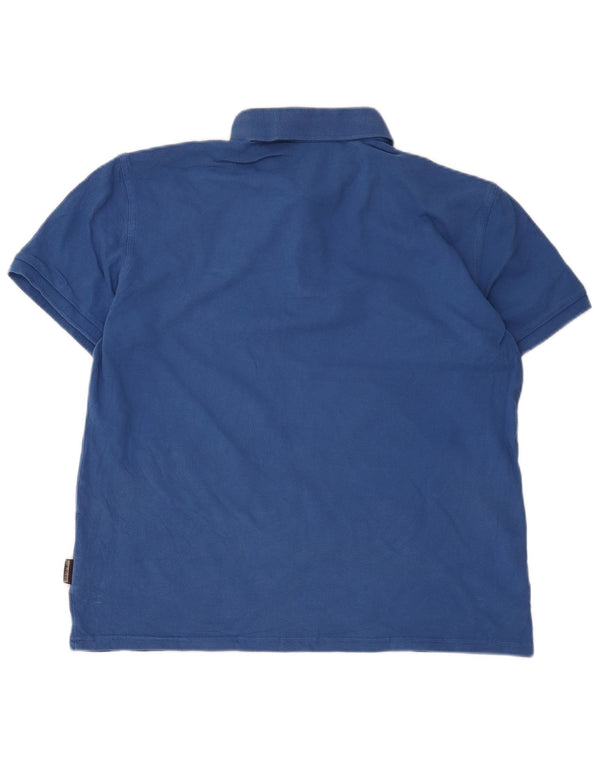 Μπλουζάκι Napapijri Ανδρικό Geographic Polo 2XL Μπλε βαμβακερό