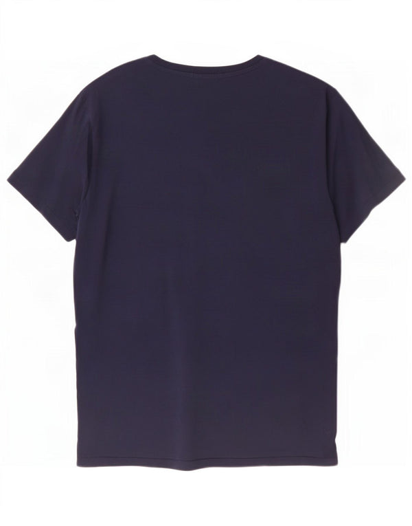 Polo Ralph Lauren Ανδρικό γραφικό μπλουζάκι προσαρμοσμένης λεπτής εφαρμογής Top Large Navy Blue