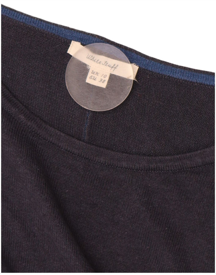 WHITE STUFF Γυναικείο πουλόβερ με λαιμό σκάφος UK 10 Small Navy Blue