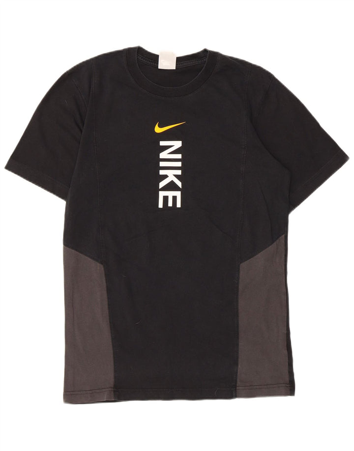 Ανδρικό γραφικό μπλουζάκι Nike, μικρό μαύρο χρώμα, βαμβακερό
